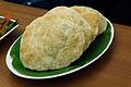 * Nomination Koraishnutir Kochuri or Bengali deep fried flatbread stuffed with peas paste. By User:Sumitsurai --Bodhisattwa 04:49, 19 March 2017 (UTC) * Decline I love food pics, but I think this is not sharp enough for QI. -- Ikan Kekek 06:49, 19 March 2017 (UTC)