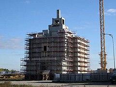 Temple under construction, November 2008