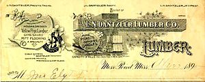 1895 receipt from L.N. Dantzler Lumber Company L.N. Dantzler Lumber Company Receipt.jpg