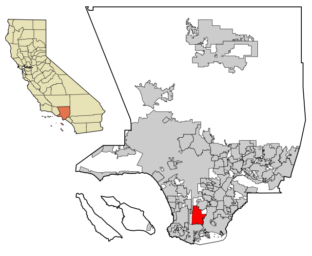 Poziția localității Carson, California