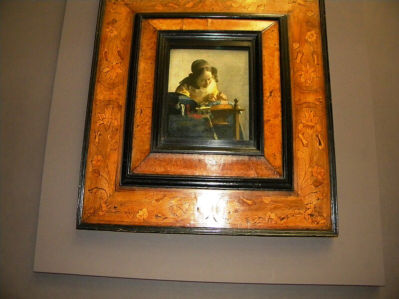 File:LOUVRE Museum (The lacemaker by Vermeer), Paris.jpg