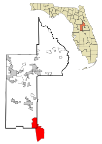 Kart over Four Corners (Florida)