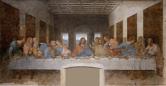 Leonardo da Vinci's The Last Supper (1498).