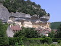 The cliffs overlooking Les Eyzies