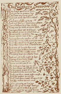 On Anothers Sorrow poem by William Blake