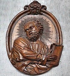 Lille Eglise Saint-André, haut-relief Saint Paul