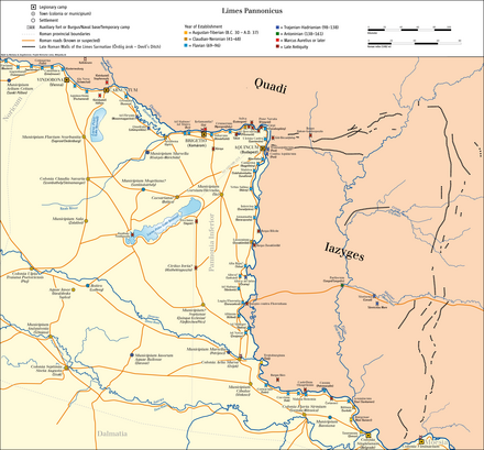 The "Limes Sarmatiae", "Devil's Dyke" or "Devil's Ditch" in eastern Pannonian plain, a group of lines of Roman fortifications done by Constantine I