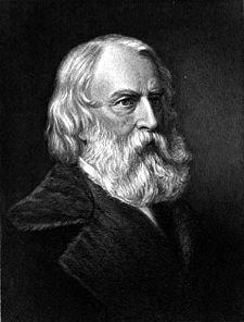 O poeta estausunidense Henry Wadsworth Longfellow.