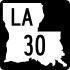 Marqueur de l'autoroute 30 de la Louisiane