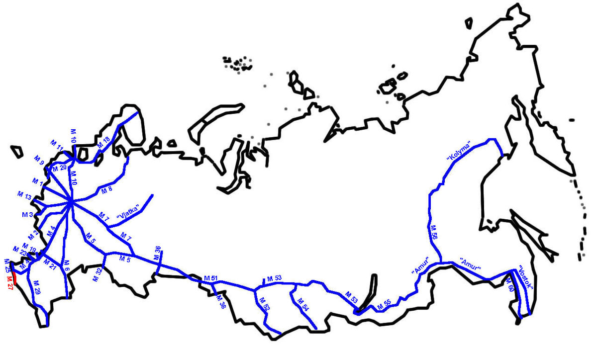 mapa de carreteras de rusia Autopista M27 (Rusia)   Wikipedia, la enciclopedia libre