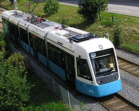 Przykładowy obraz sekcji tramwajowej w Göteborgu