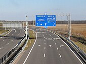 Az M7-es autópálya Letenye közelében