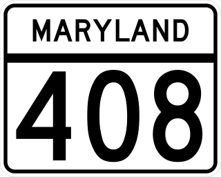 <span class="mw-page-title-main">Maryland Route 408</span> State highway in Maryland, United States