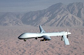 MQ-1B Predator mit Hellfire-Rakete, 2008.