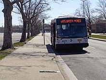 A terminated Q85 bus at Green Acres Mall. MTA Green Acres Mall 01.JPG