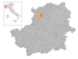 Locatie van Chialamberto in Turijn (TO)