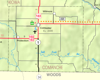 <span class="mw-page-title-main">Buttermilk, Kansas</span> Unincorporated community in Comanche County, Kansas