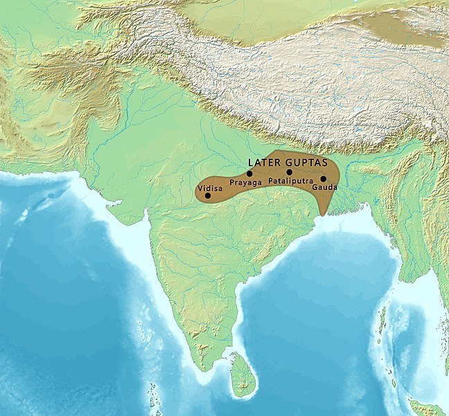 File:Map of the Later Guptas.jpg
