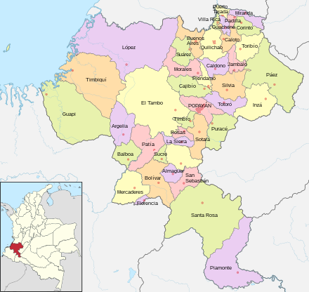Municipalities of Cauca.