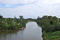 English: The en:Mary River seen from the en:Dickabram Bridge at en:Miva, Queensland