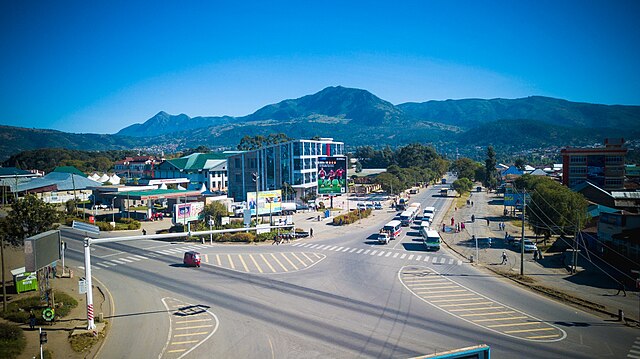 Blick auf die Stadt Mbeya