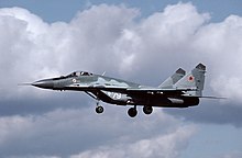 Sowjetische MiG-29 Anfang der 1990er Jahre in Finow