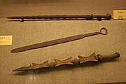 Ming whip, truncheon, and dao
