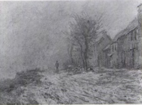 Riverbanks at Lavacourt in snow Monet - Wildenstein 1996, 512.png