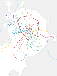 ソコリニキ駅の位置（モスクワ地下鉄内）