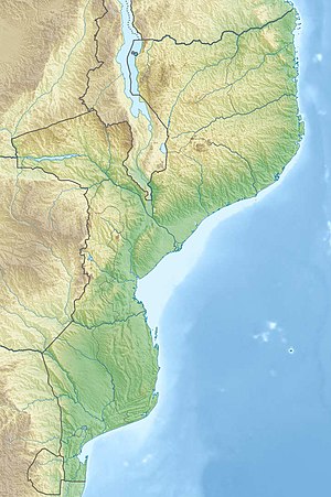 Мапуту. Карта розташування: Мозамбік