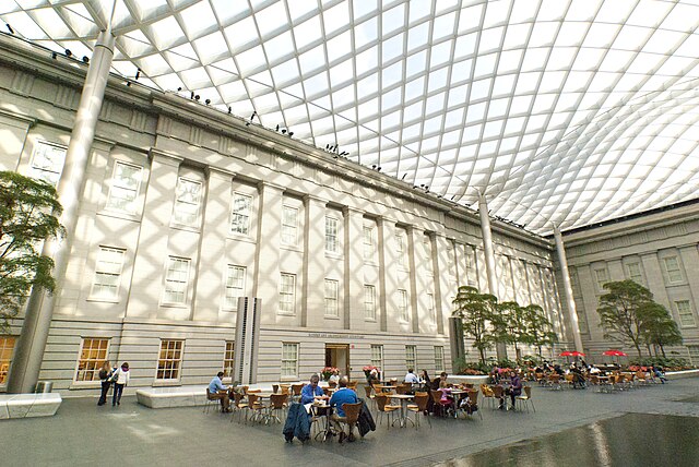 Национальное пространство. Kogod Courtyard. Kogod Courtyard в Разное время.