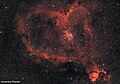 IC 1805, la nébuleuse du Cœur en couleurs naturelles.