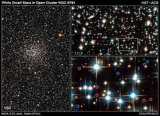 Imagen de NGC 6791 tomada por el Telescopio Hubble