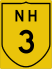 National Highway 3 marker