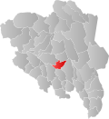 Kart over Lillehammer