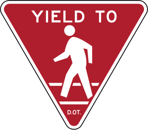 File:NYCDOT YIELD TO PEDESTRIANS.svg