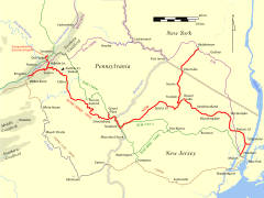 Historical route of NYS&W
