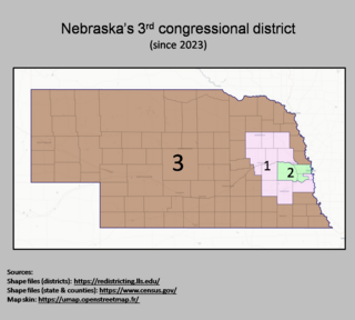 <span class="mw-page-title-main">Nebraska's 3rd congressional district</span> U.S. House district for Nebraska