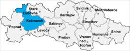 Situo enkadre de Regiono Prešov