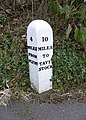 Old Milepost by the old A386, Tavistock Road, Plymouth parish (geograph 6072748).jpg