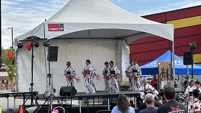 Performers in the Omatsuri 2023 in Calgary, Alberta