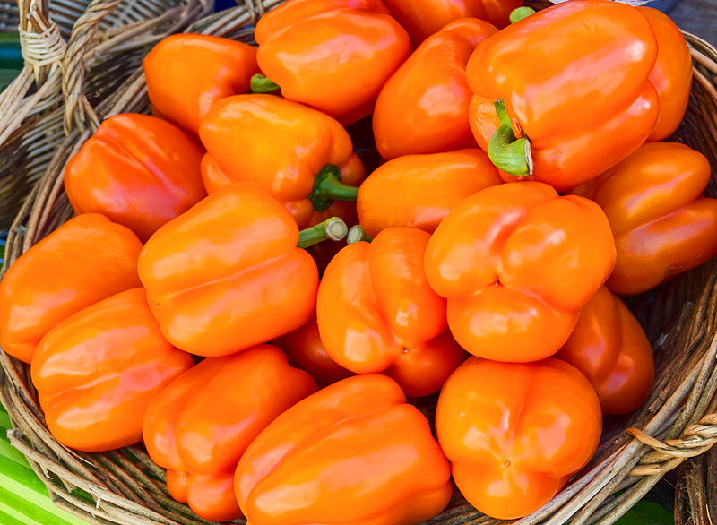 File:Orange bell-peppers Rouffignac.jpg