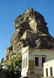 Rock castle of Ortahisar Ortahisar.jpg