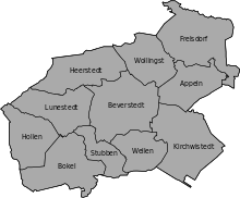 Ortschaften Beverstedt Blanko.svg