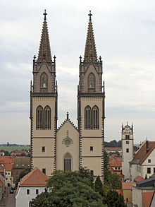 St. Aegidien church, the main church which can be seen already from the distance when approaching Oschatz on the road.