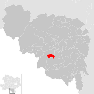 Location of the municipality of Otterthal in the Neunkirchen district (clickable map)