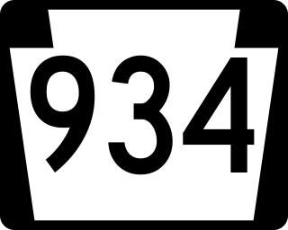 <span class="mw-page-title-main">Pennsylvania Route 934</span> State highway in Lebanon County, Pennsylvania, US