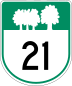 Route 21 marker