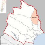 Lage der Gemeinde Pajala