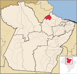 Localização de Afuá no Pará